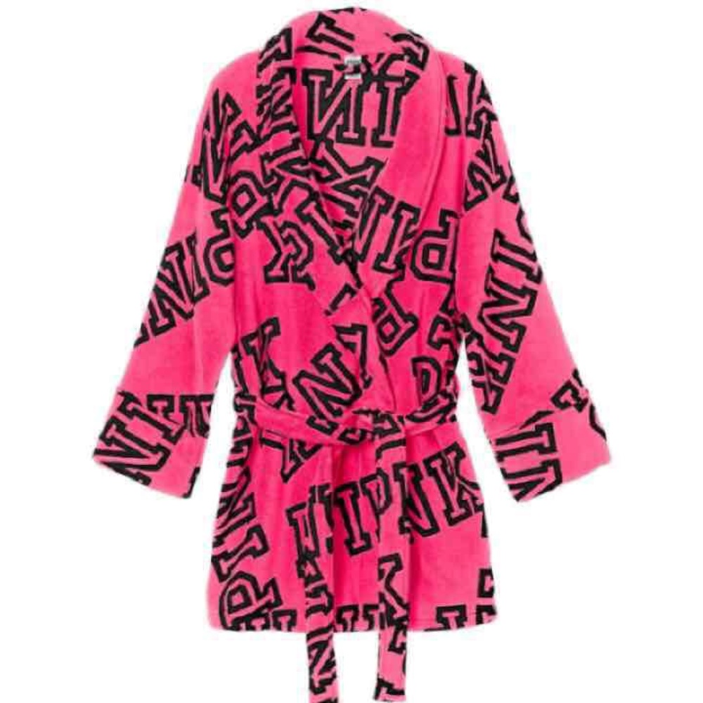 Pink Victoria’s Secret Hot pink robe with tags